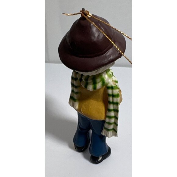 Bradford Ornament Boy With Dove Bird 3" Tall Christmas1983 - Picture 2 of 4